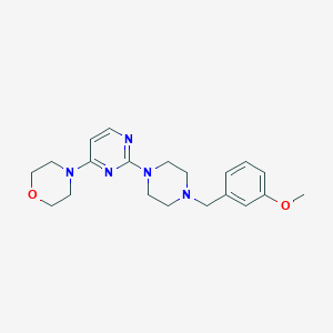 4-(2-{4-[(3-Methoxyphenyl)methyl]piperazin-1-yl}pyrimidin-4-yl)morpholine