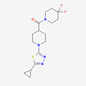 1-(5-Cyclopropyl-1,3,4-thiadiazol-2-yl)-4-(4,4-difluoropiperidine-1-carbonyl)piperidine