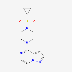 1-(Cyclopropanesulfonyl)-4-{2-methylpyrazolo[1,5-a]pyrazin-4-yl}piperazine