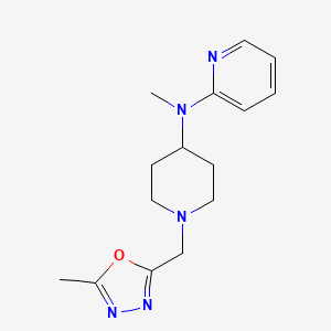 N-methyl-N-{1-[(5-methyl-1,3,4-oxadiazol-2-yl)methyl]piperidin-4-yl}pyridin-2-amine