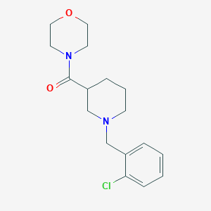 molecular formula C17H23ClN2O2 B12264767 4-{1-[(2-Chlorophenyl)methyl]piperidine-3-carbonyl}morpholine 