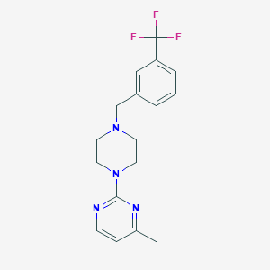 4-Methyl-2-(4-{[3-(trifluoromethyl)phenyl]methyl}piperazin-1-yl)pyrimidine