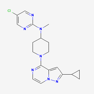 5-chloro-N-(1-{2-cyclopropylpyrazolo[1,5-a]pyrazin-4-yl}piperidin-4-yl)-N-methylpyrimidin-2-amine