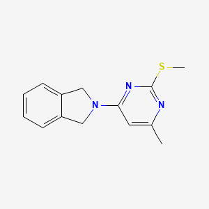 2-[6-methyl-2-(methylsulfanyl)pyrimidin-4-yl]-2,3-dihydro-1H-isoindole