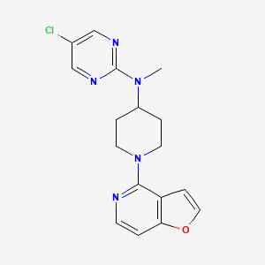 5-chloro-N-(1-{furo[3,2-c]pyridin-4-yl}piperidin-4-yl)-N-methylpyrimidin-2-amine