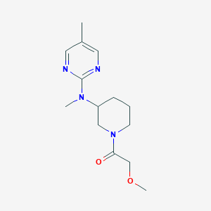 molecular formula C14H22N4O2 B12264901 2-Methoxy-1-{3-[methyl(5-methylpyrimidin-2-yl)amino]piperidin-1-yl}ethan-1-one 