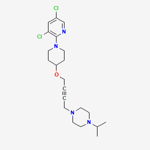 1-(4-{[1-(3,5-Dichloropyridin-2-yl)piperidin-4-yl]oxy}but-2-yn-1-yl)-4-(propan-2-yl)piperazine