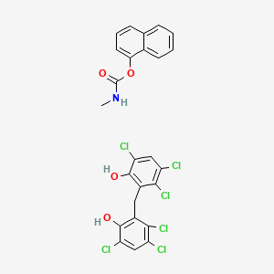 molecular formula C25H17Cl6NO4 B1226493 Pularyl CAS No. 56560-53-3