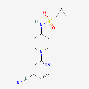 N-[1-(4-cyanopyridin-2-yl)piperidin-4-yl]cyclopropanesulfonamide