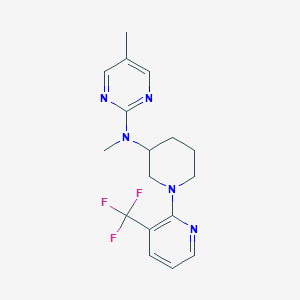 N,5-dimethyl-N-{1-[3-(trifluoromethyl)pyridin-2-yl]piperidin-3-yl}pyrimidin-2-amine