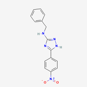 N-benzyl-3-(4-nitrophenyl)-1H-1,2,4-triazol-5-amine