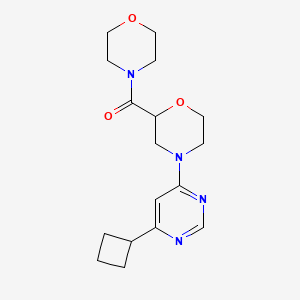 4-(6-Cyclobutylpyrimidin-4-yl)-2-(morpholine-4-carbonyl)morpholine