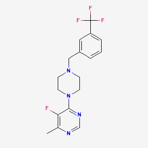 5-Fluoro-4-methyl-6-(4-{[3-(trifluoromethyl)phenyl]methyl}piperazin-1-yl)pyrimidine