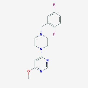 4-{4-[(2,5-Difluorophenyl)methyl]piperazin-1-yl}-6-methoxypyrimidine