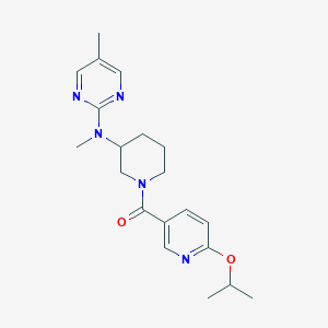 molecular formula C20H27N5O2 B12265058 N,5-dimethyl-N-{1-[6-(propan-2-yloxy)pyridine-3-carbonyl]piperidin-3-yl}pyrimidin-2-amine 