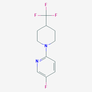 5-Fluoro-2-[4-(trifluoromethyl)piperidin-1-yl]pyridine