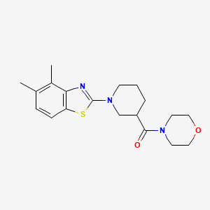 4,5-Dimethyl-2-[3-(morpholine-4-carbonyl)piperidin-1-yl]-1,3-benzothiazole