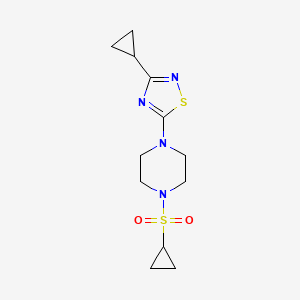 1-(Cyclopropanesulfonyl)-4-(3-cyclopropyl-1,2,4-thiadiazol-5-yl)piperazine