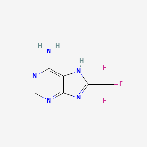molecular formula C6H4F3N5 B1226517 8-(Trifluoromethyl)-9H-purin-6-amine CAS No. 2993-05-7