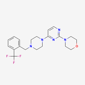 4-[4-(4-{[2-(Trifluoromethyl)phenyl]methyl}piperazin-1-yl)pyrimidin-2-yl]morpholine