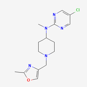 5-chloro-N-methyl-N-{1-[(2-methyl-1,3-oxazol-4-yl)methyl]piperidin-4-yl}pyrimidin-2-amine