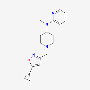 N-{1-[(5-cyclopropyl-1,2-oxazol-3-yl)methyl]piperidin-4-yl}-N-methylpyridin-2-amine