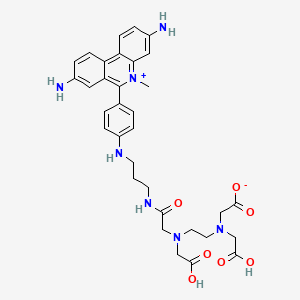 molecular formula C33H39N7O7 B1226523 EDTA methidiumpropylamide 