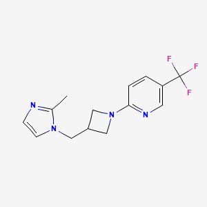 2-{3-[(2-methyl-1H-imidazol-1-yl)methyl]azetidin-1-yl}-5-(trifluoromethyl)pyridine