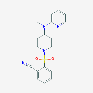 2-({4-[Methyl(pyridin-2-yl)amino]piperidin-1-yl}sulfonyl)benzonitrile