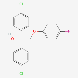 molecular formula C20H15Cl2FO2 B1226530 1,1-双(4-氯苯基)-2-(4-氟苯氧基)乙醇 