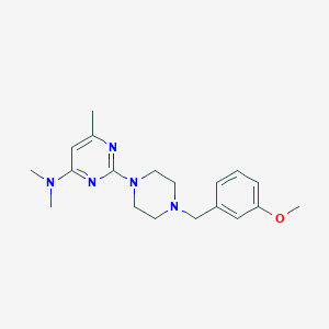 2-{4-[(3-methoxyphenyl)methyl]piperazin-1-yl}-N,N,6-trimethylpyrimidin-4-amine