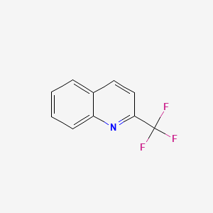 molecular formula C10H6F3N B1226531 2-(Trifluoromethyl)quinoline CAS No. 347-42-2