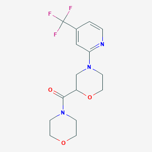 2-(Morpholine-4-carbonyl)-4-[4-(trifluoromethyl)pyridin-2-yl]morpholine