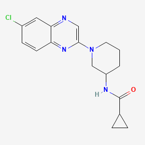 N-[1-(6-chloroquinoxalin-2-yl)piperidin-3-yl]cyclopropanecarboxamide