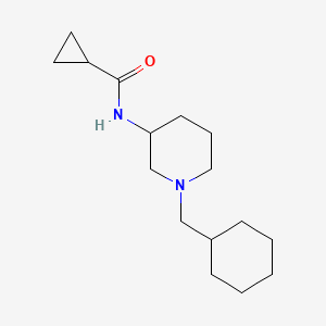 N-[1-(cyclohexylmethyl)piperidin-3-yl]cyclopropanecarboxamide