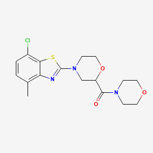 7-Chloro-4-methyl-2-[2-(morpholine-4-carbonyl)morpholin-4-yl]-1,3-benzothiazole