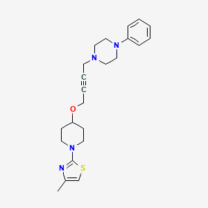 1-(4-{[1-(4-Methyl-1,3-thiazol-2-yl)piperidin-4-yl]oxy}but-2-yn-1-yl)-4-phenylpiperazine