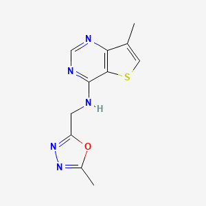 7-methyl-N-[(5-methyl-1,3,4-oxadiazol-2-yl)methyl]thieno[3,2-d]pyrimidin-4-amine