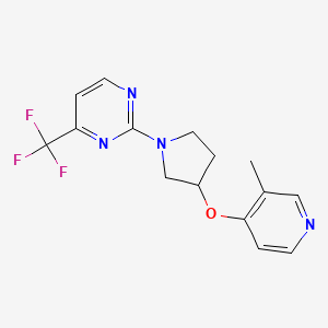 2-{3-[(3-Methylpyridin-4-yl)oxy]pyrrolidin-1-yl}-4-(trifluoromethyl)pyrimidine