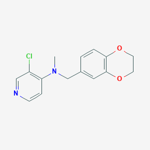 3-chloro-N-[(2,3-dihydro-1,4-benzodioxin-6-yl)methyl]-N-methylpyridin-4-amine