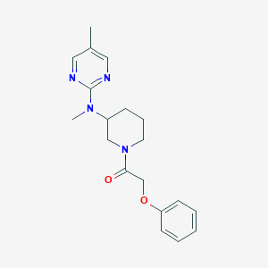 molecular formula C19H24N4O2 B12265478 1-{3-[Methyl(5-methylpyrimidin-2-yl)amino]piperidin-1-yl}-2-phenoxyethan-1-one 