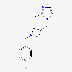 1-({1-[(4-bromophenyl)methyl]azetidin-3-yl}methyl)-2-methyl-1H-imidazole