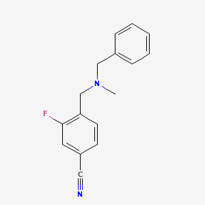 Benzonitrile, 3-fluoro-4-[[methyl(phenylmethyl)amino]methyl]-