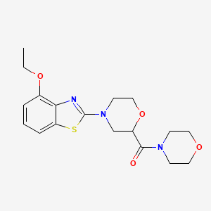 4-Ethoxy-2-[2-(morpholine-4-carbonyl)morpholin-4-yl]-1,3-benzothiazole