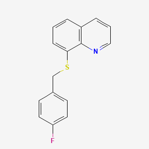 8-[(4-Fluorobenzyl)sulfanyl]quinoline