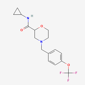 N-cyclopropyl-4-{[4-(trifluoromethoxy)phenyl]methyl}morpholine-2-carboxamide