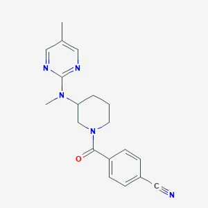 4-{3-[Methyl(5-methylpyrimidin-2-yl)amino]piperidine-1-carbonyl}benzonitrile