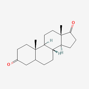 molecular formula C19H28O2 B1226567 Androstane-3,17-dione CAS No. 5982-99-0