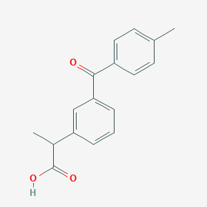 molecular formula C17H16O3 B122657 2-[3-(4-甲基苯甲酰)苯基]丙酸 CAS No. 107257-20-5