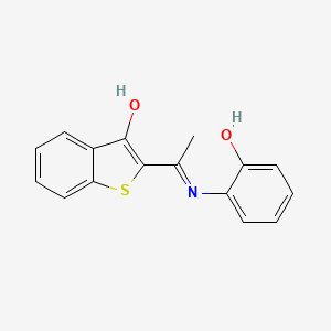 2-[1-(2-Hydroxyanilino)ethylidene]-1-benzothiophen-3-one